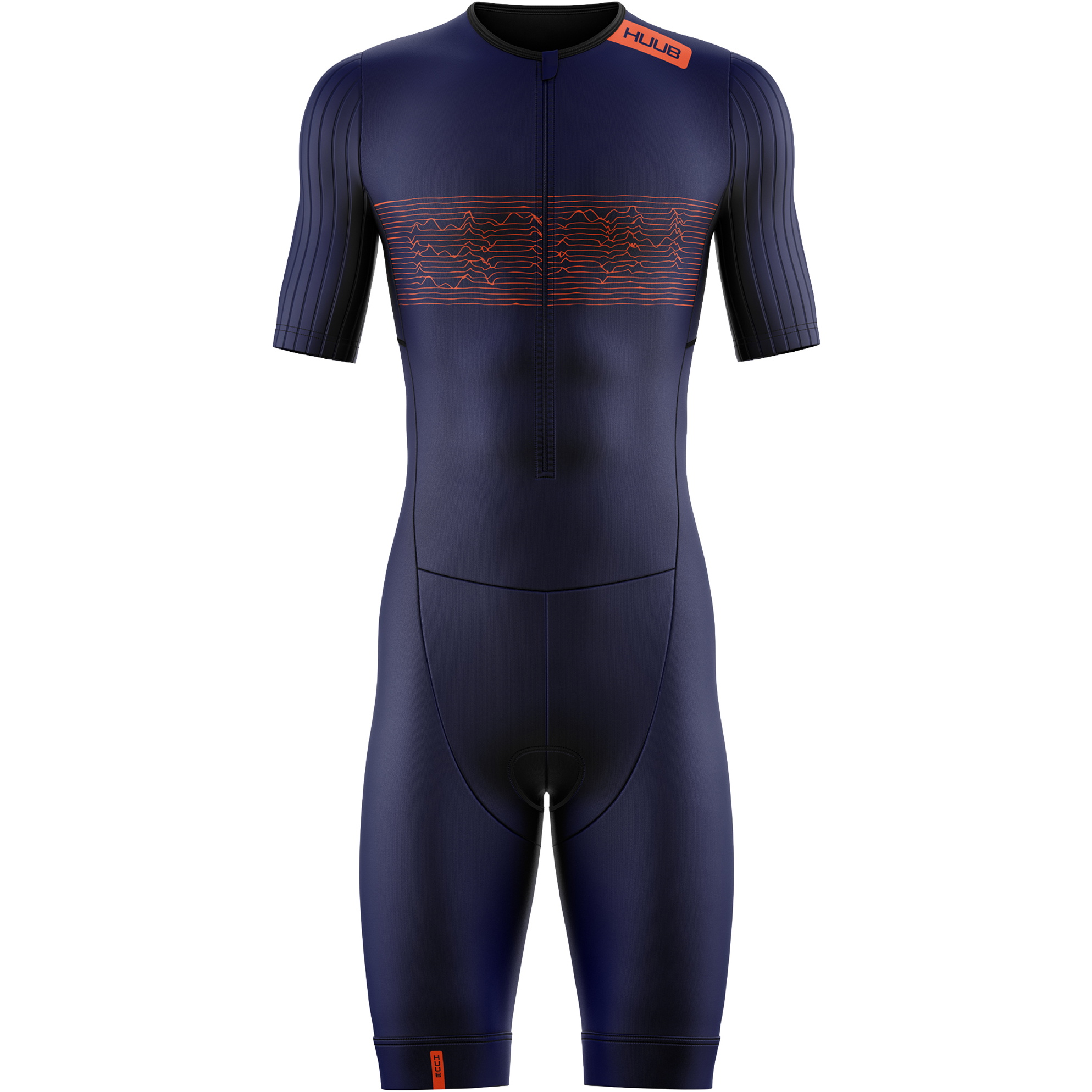 2026 HUUB Männer Contour Tri Suit CONTSNO - Navy / Orange